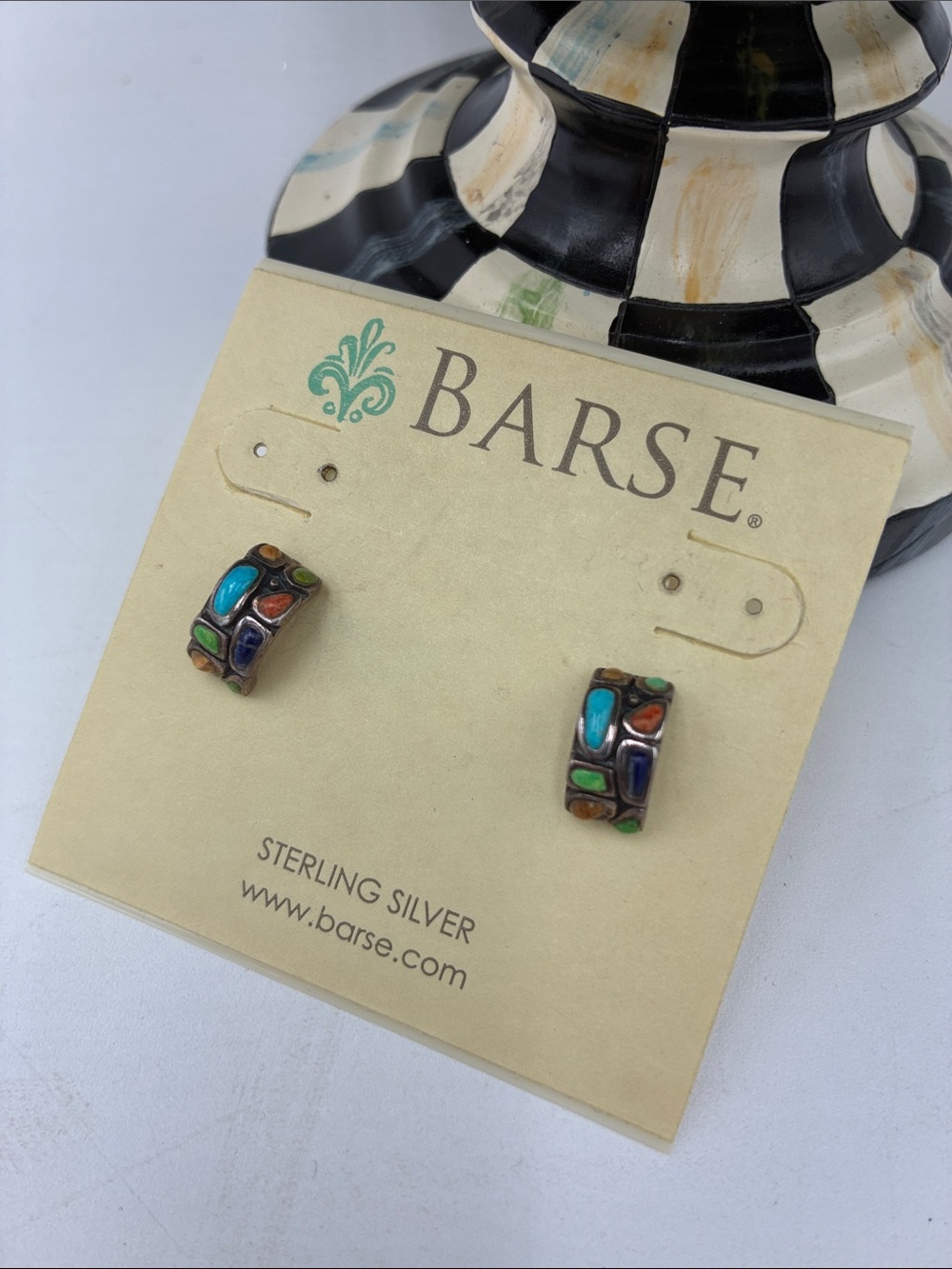Barse Sterling Silver and Turquoise Earrings
